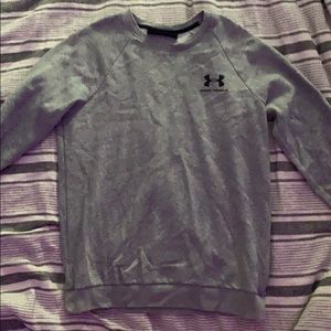 under armour grey women’s crew neck